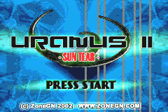 Uranus2 (Homebrew) — Title screen